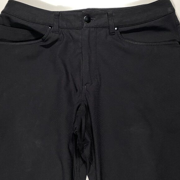 M5968S - Lululemon ABC Classic Fit Warpstreme Pants Black men's size 31x32 - Picture 3 of 10